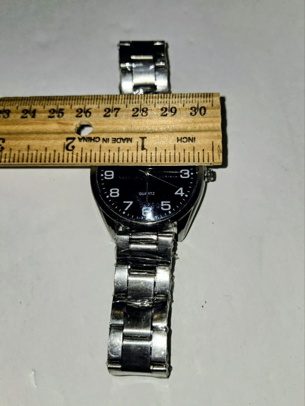 beya Men's Silver Black Dial Quartz Watch NEW